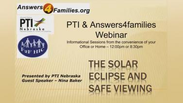 The Solar Eclipse and Safe Viewing