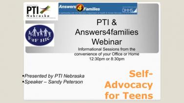 Self - Advocacy for Teens