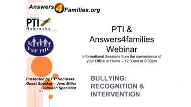 Bullying: Recognition and Intervention