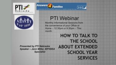 How to Talk to the School about Extended School Year Services