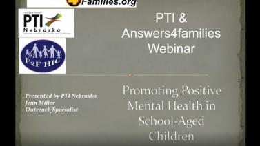 Promoting Positive Mental Health in School-Aged Children